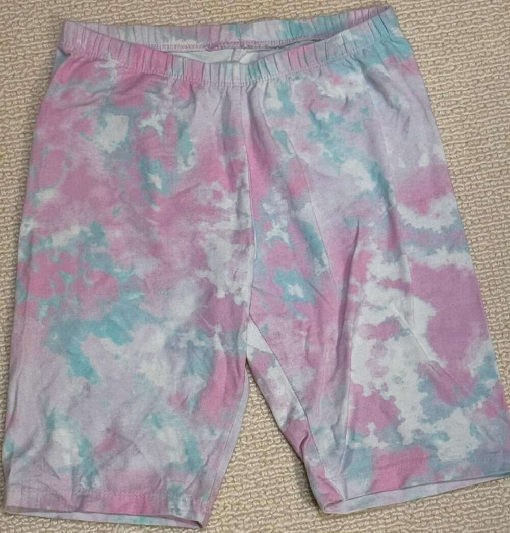 Cat & Jack Tie Dye Biker Shorts Size XL (14/16) Pink Blue White